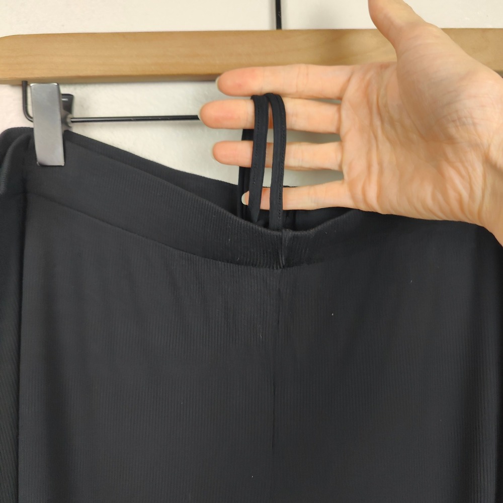 SKIMS Black Jersey Knit Wide- Leg Pants - Picture 5 of 9